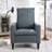 Adult Recliner In Gray - Fabric With Phone Holder And Cup Holder, Adjustable Reclining For A Comfortable Living Room & Bedroom Chairs, Bedroom, Spark-1832383175