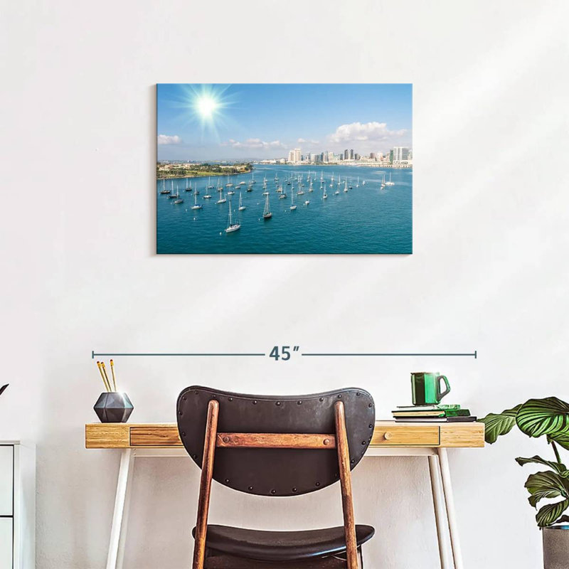 Mehar San Diego Waterfront Boats, 20" H x 30" W