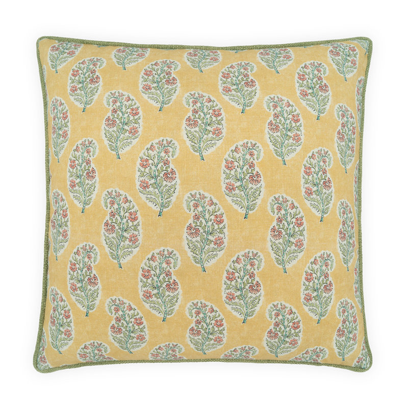 Coussin décoratif Boteh, Boteh Indigo, Square 22"