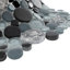 Bubble Art 10.5" x 10.5" Random Marble Look Mosaic Wall Tile-69567821