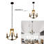 Lustre empire à 4 lumières Chessy