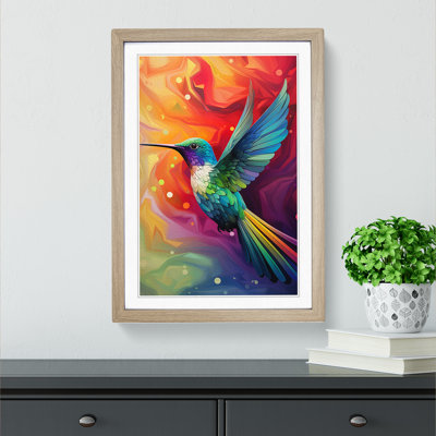 Hummingbird Op - Framed Print