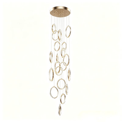 20 - Light Crystal Modern Dimmable Led Large Cluster Pendant Light