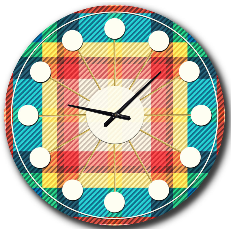 Horloge murale Tartan, Moyenne
