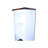 Farmhouse Bathroom Storage Cabinet - Narrow Linen Tower with Adjustable Shelves & Storage Drawer, Tall Bathroom Organizer for Bathroom & Living Room, White with Black Walnut Top