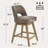 Bisto  360° Swivel Bar Stools with Solid Wood Frame -466326315-445816879