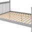 Lit simple superposé au dessus d'un lit double avec gigogne et escalier-32876773