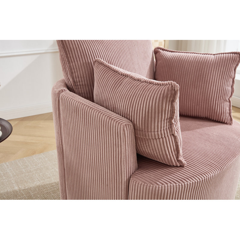 Round Swivel Barrel Chair
