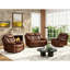 Ensemble de salon inclinable électrique en cuir synthétique 3 pièces avec causeuse et fauteuil inclinable-2113558882