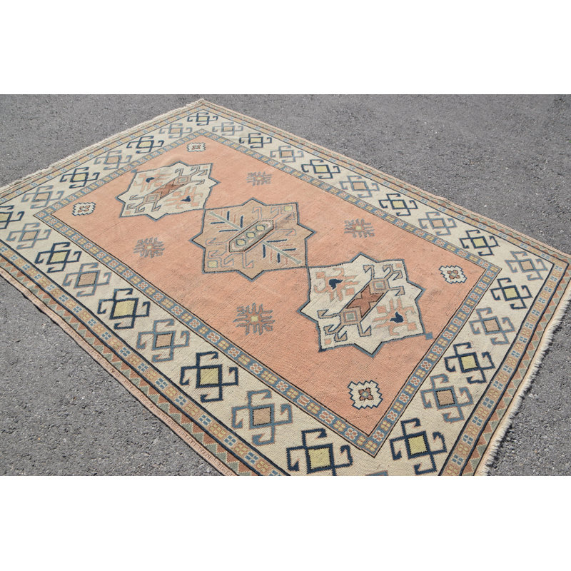Grand tapis turc fait à la main de couleur vive - Convient à la décoration de la chambre à coucher et du salon