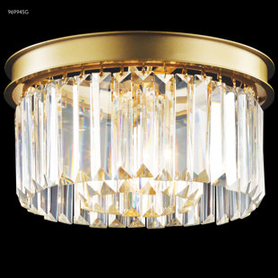 Contemporary Europa Crystal Flush Mount