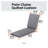 Quilted Patio Chaise Lounge Cushion-405469018-405469017