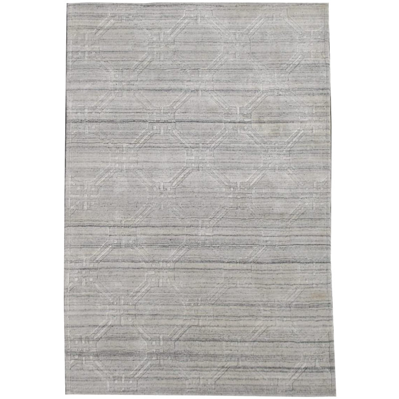 Tapis moderne en soie 4X6