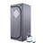 Full Size Portable Tent - Home Spa Comfort . Grey. 2.2L Steam Generator. 150F Max Temperature. . Remote Controlled With Timer. Foldable Chair Included. Waterproof Fabric. Easy To Assemble And Store.