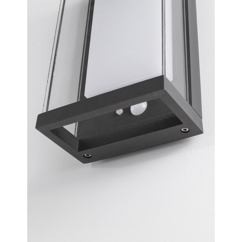 Anthracite Solar Powered Integrated LED Outdoor Flush Mount