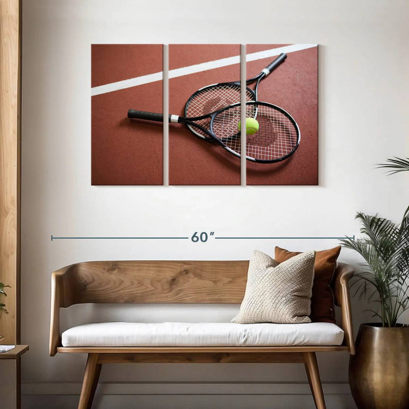 Sireci Tennis Court Rackets, 28" H x 45" W