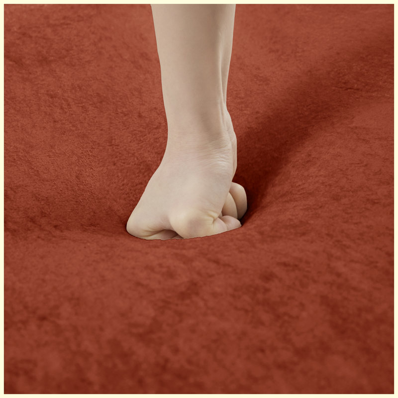 Repose-pieds rembourré en velours rouge brun, repose-pieds moderne et sièges supplémentaires pour le salon, la chambre à coucher et le bureau à domicile
