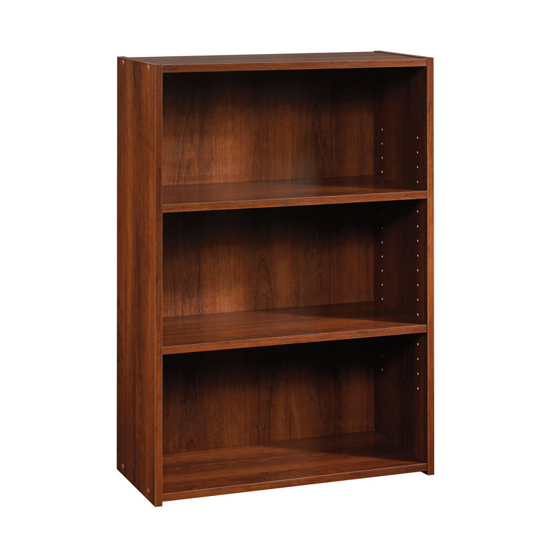 Arisztid Standard Bookcase, Brook Cherry, (3 Shelves) 35.28" H x 24.5" W x 11.5" D