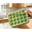 2 Pack Silicone Ice Cube Trays with Lids, Spill-Proof Stackable Freezer Design, Sturdy Reusable Ice Trays, 20 Cubes Per Tray, Honey Shade