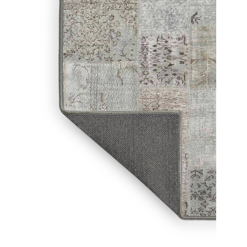 Tapis zone gris clair contemporaine, Rectangle 2 pi x 5 pi