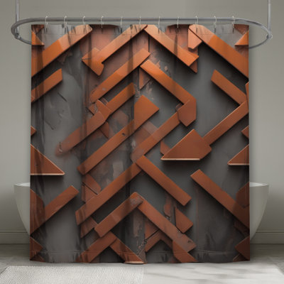 Rideaux de douche bronze bronze