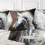 Gris gris, aquarelle de cheval - Coussin imprimé animal-29516763-29516767