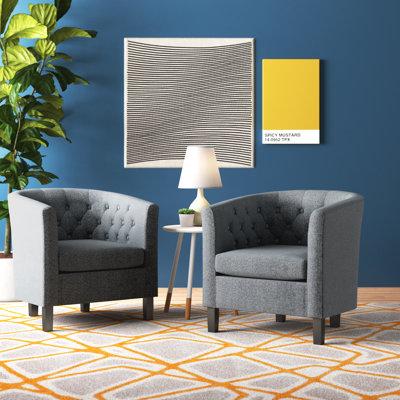 Modway Prospect Upholstered Fabric Armchair Set