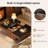 31.5'' Coffee Table with Storage,Modern Square Coffee Table, Wood Center Table for Living Room-1841420255