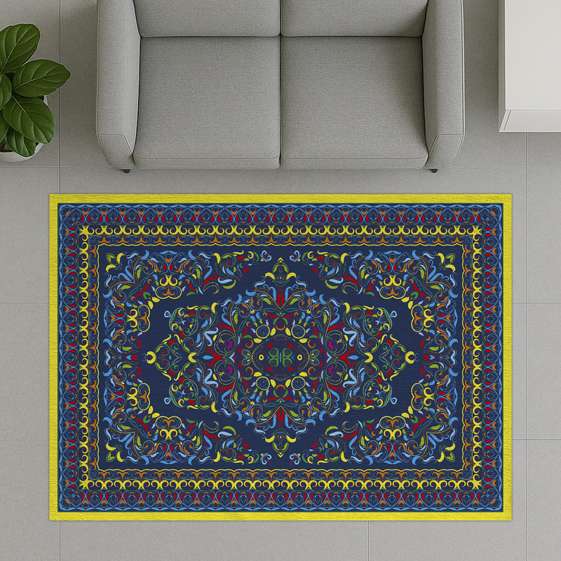 Moroccan Area Rug, Rectangle 140 x 200 cm
