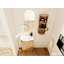 Meuble-lavabo autoportant avec lavabo et support de rangement, portes à fermeture douce-129461586