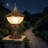 Copper-Tone Antique Pillar Light