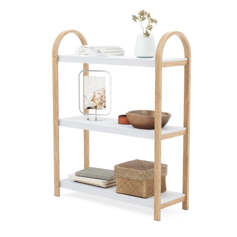Umbra Bellwood Freestanding Shelf, White/Natural