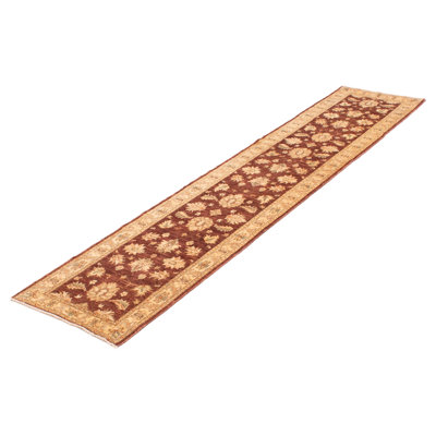 One-of-a-Kind 2'8" X 12'3" New Age Runner Wool Area Rug in