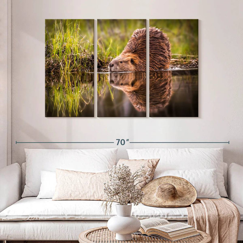 Brampt Beaver, 32" H x 50" W