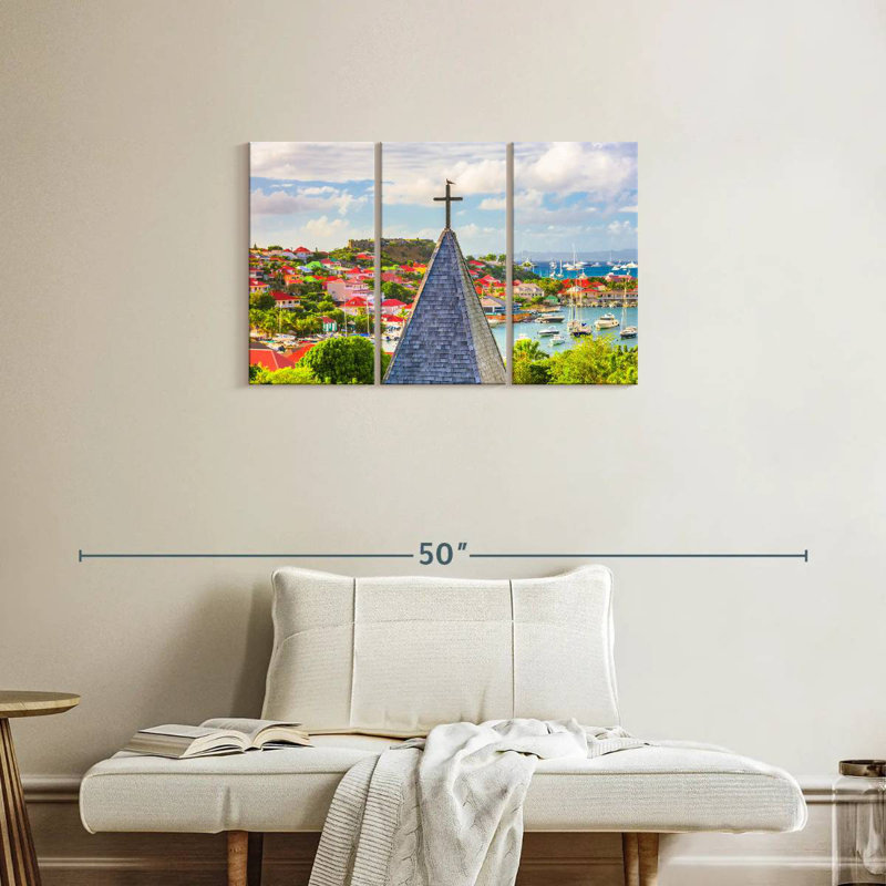 Nicci Gustavia Port Yachts, 20" H x 33" W