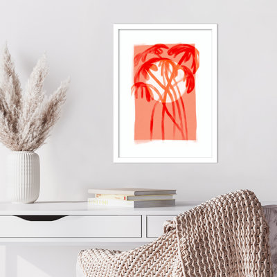 Galya "Palms at Sunset" Print by Treechild
