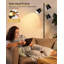 Lampadaires d'arbre pour le salon, lampe sur pied moderne de 67 po avec 3 ampoules DEL, grande lampe de lecture industrielle pour la chambre à coucher, bureau, 3 têtes de lumière rotatives, or noir