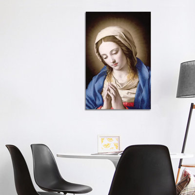 The Madonna Praying by Il Sassoferrato - Wrapped Canvas Print
