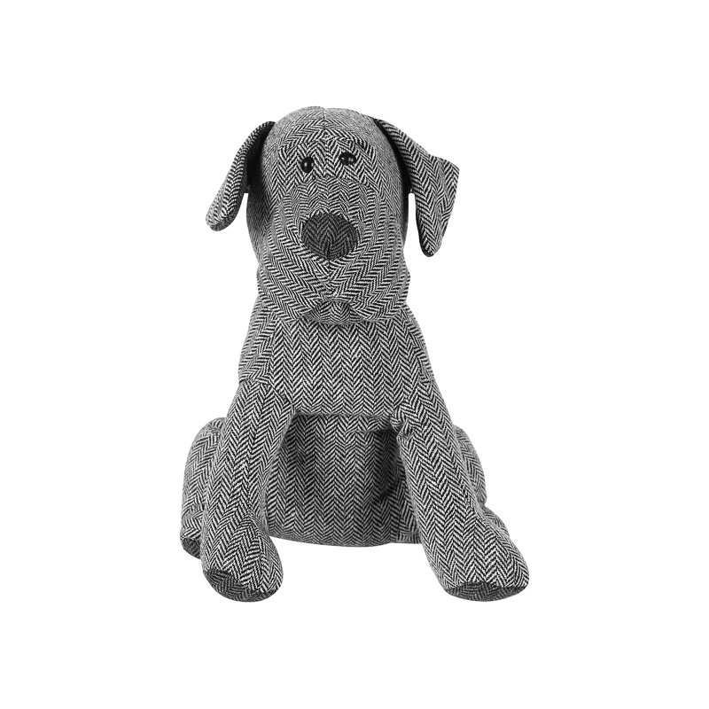Milkhouse Dog Fabric Door Wedge, Grey