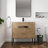 36" Dual Mounted Bathroom Vanity Set, Single Bathroom Vanity with Ceramic Basin Sink Top, 2 Doors and 1 Adjustable Shelf-2068495243-2036926044