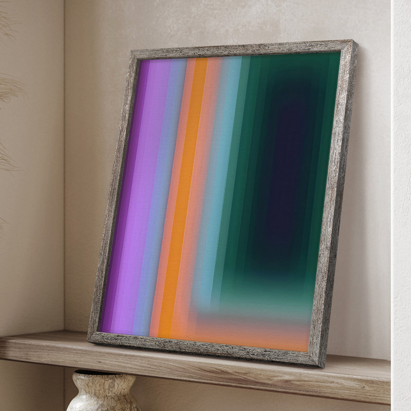 Glitch Sequence I Framed Print - Solid Wood, 30" H x 24" W