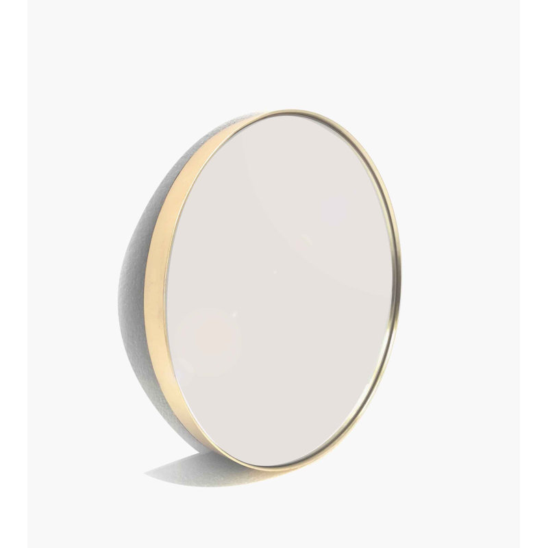 Alexei Flat Mirror, 50.50cm H x 50.50cm W x 4cm D, Gold