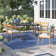 Lido 7-Piece 63" Rectangular Dining Table & Armchairs Set