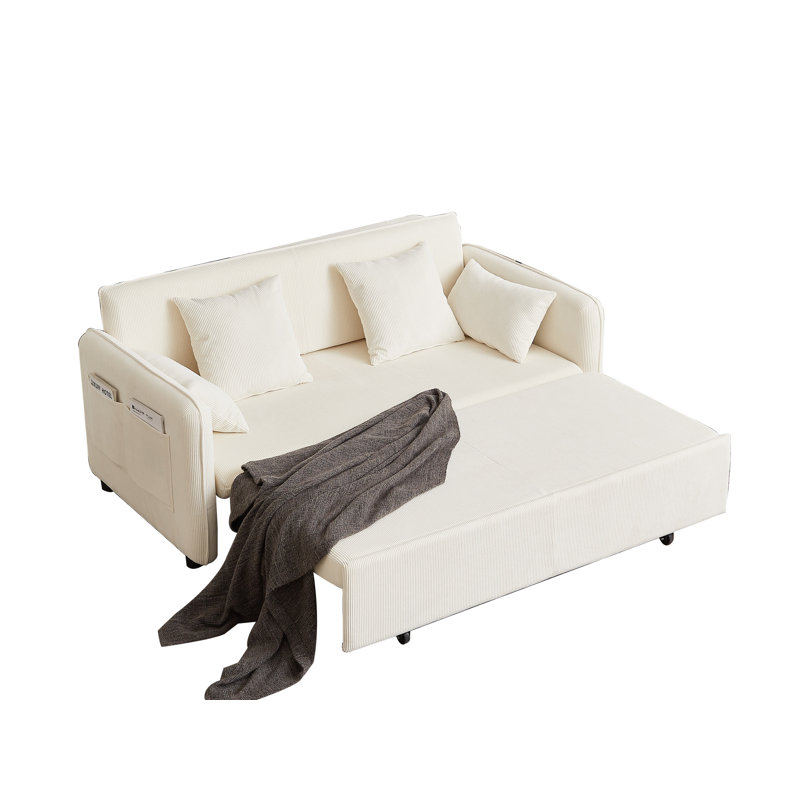 Canapé-lit 66 po, Beige