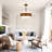 4 - Light Dimmable Drum Chandelier