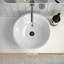 Lavabo de salle de bain vasque circulaire en céramique avec trop-plein-87095738