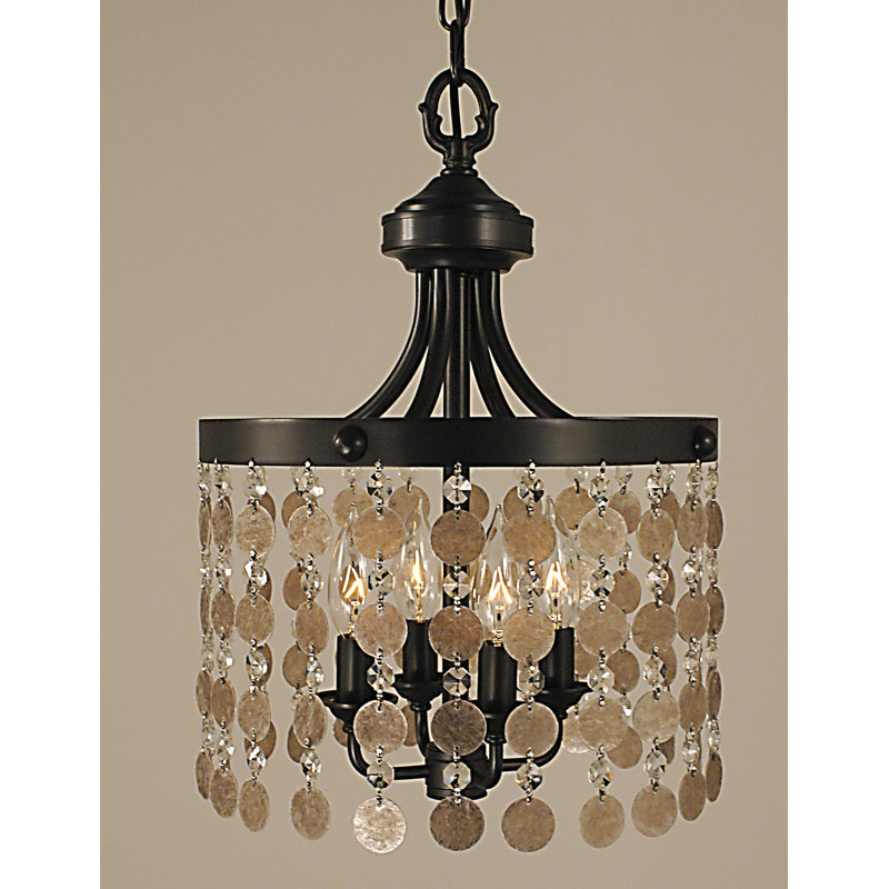 Cleghorn 4 - Light Unique/Statement Pendant, Brushed Nickel
