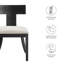 Ensemble de 2 chaises de salle à manger en tissu chiné Peregrine-104318044