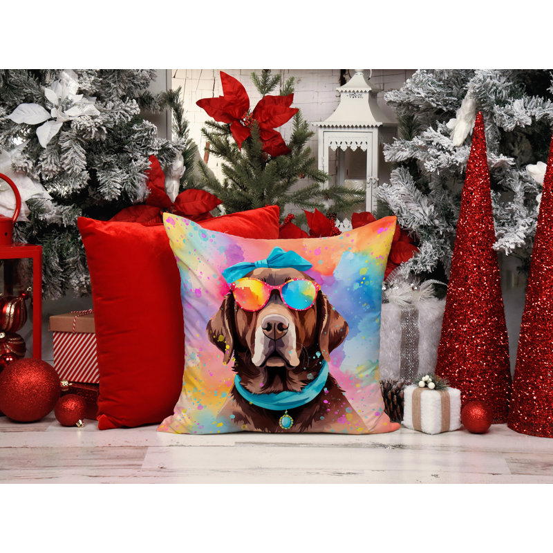  Coussin décoratif intérieur / extérieur en polyester Autre / Sans motif, 18 po x 18 po