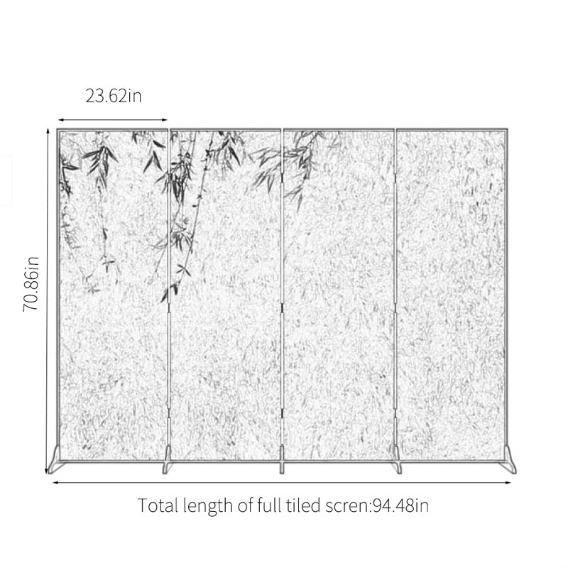 Anola, 70.86" H x 94.48" W x 1.18" D